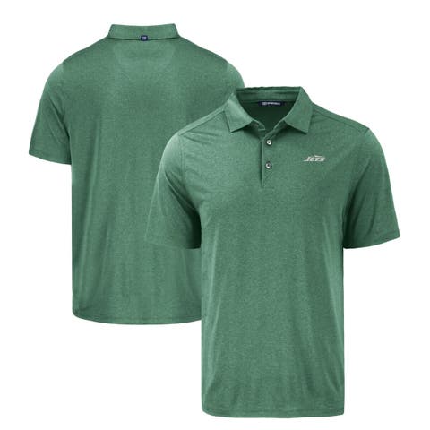 Men's Cutter & Buck Hunter Green New York Jets Primary Logo Coastline Epic Comfort Eco Recycled Polo