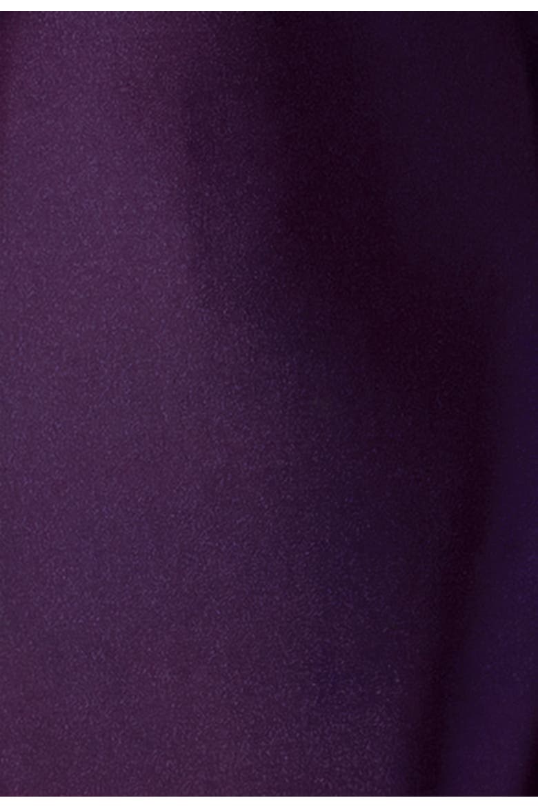 Off The Shoulder Ruched Mermaid Evening Gown, Alternate, color, Grape