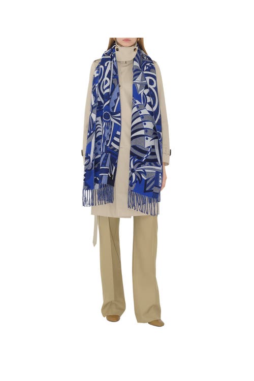 BURBERRY BURBERRY CAROUSEL EKD CASHMERE SCARF