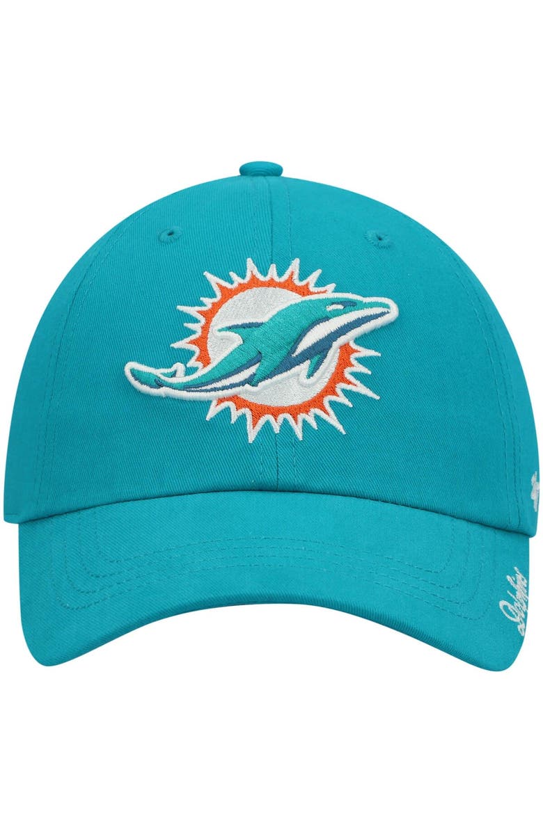 '47 Women's '47 Aqua Miami Dolphins Miata Clean Up Primary Adjustable Hat, Alternate, color, Aqua
