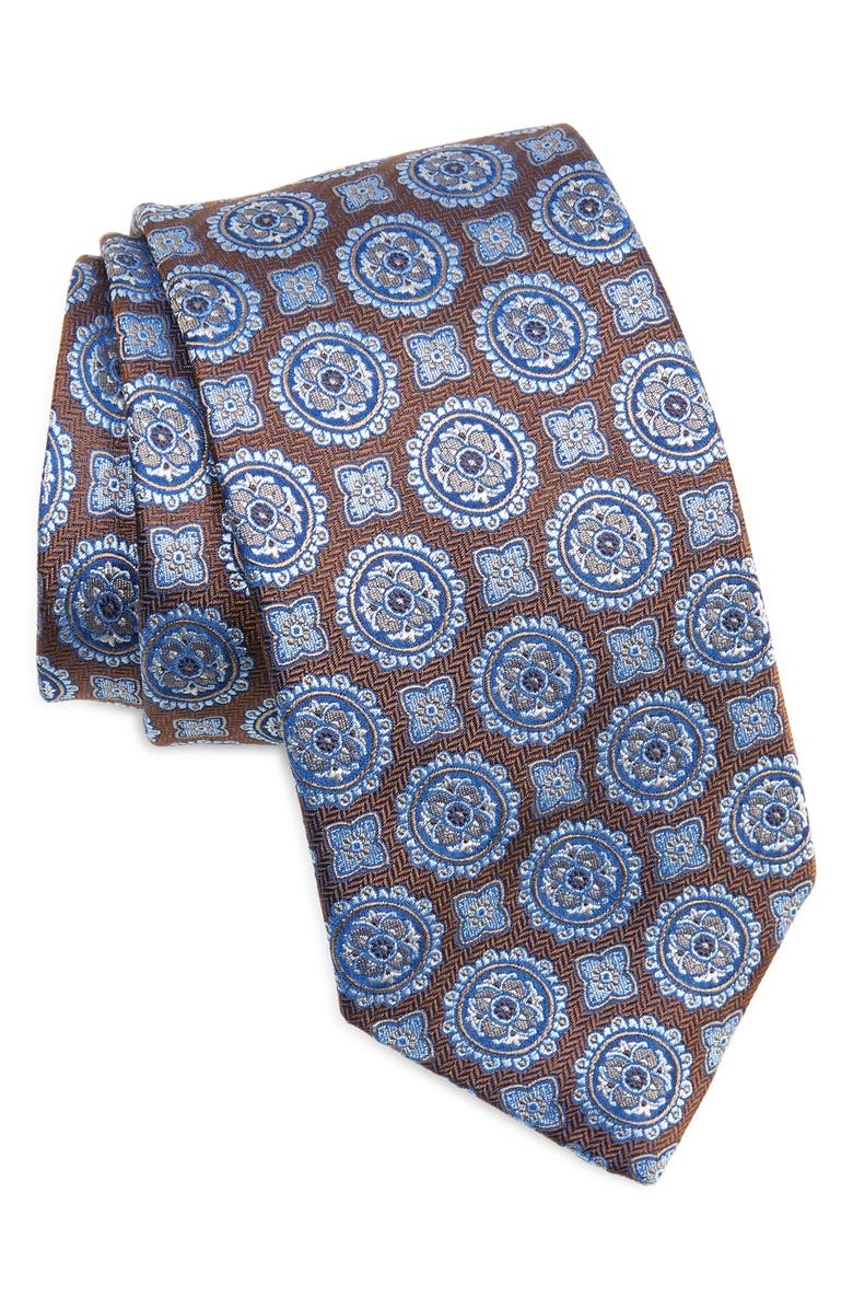 David Donahue Geo Silk Tie, Main, color, 