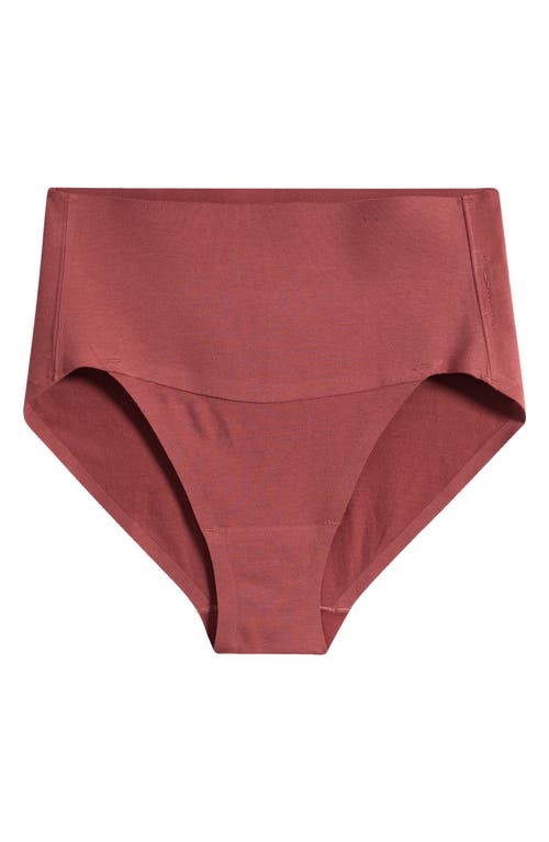 Spanx ® High Waist Cotton Blend Briefs In Pink