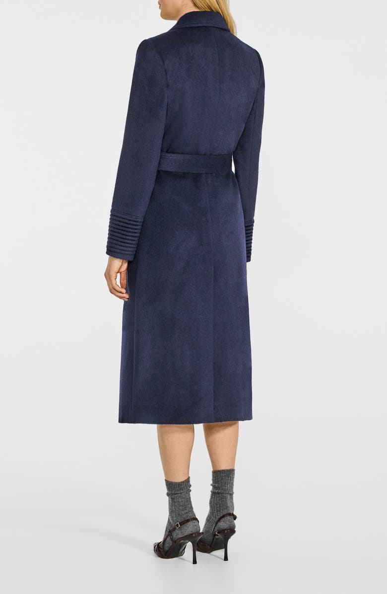 SENTALER Alpaca & Wool Wrap Coat, Alternate, color, Blue
