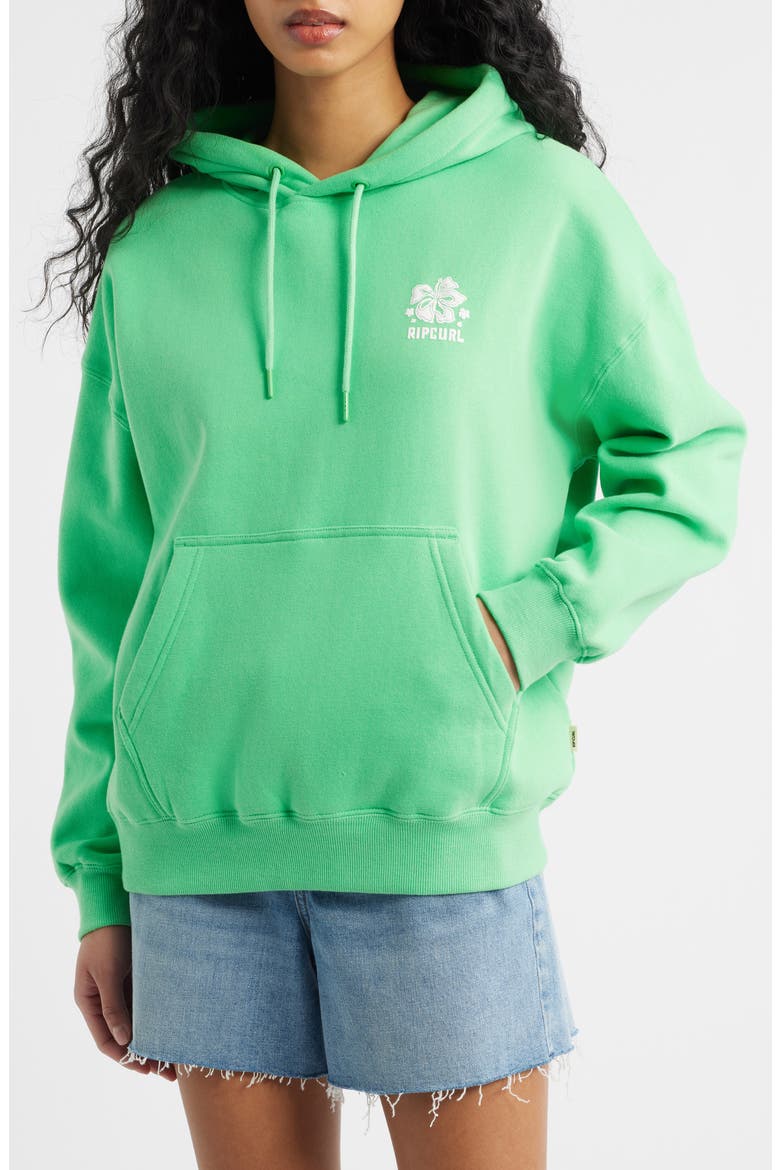 Surf Puff Heritage Hoodie Pullover, Main, color, GREEN