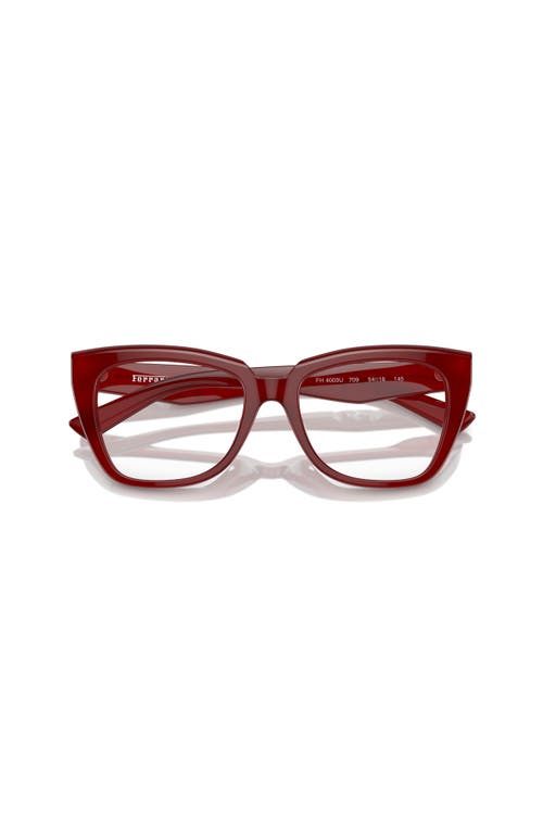 Ferrari 54mm Square Optical Glasses In Brown