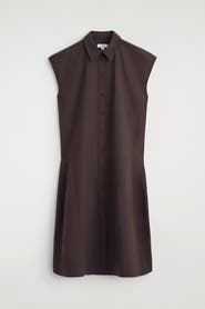 COS Sleeveless Cotton-poplin Shirt Dress