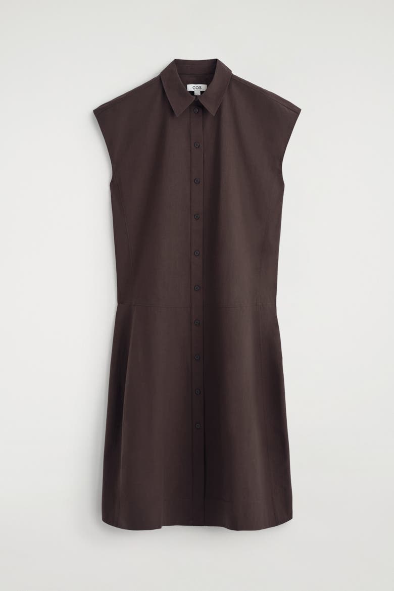 sleeveless cotton t shirt dress Totme Sleeveless Cotton Tee Dress Black Size: XS