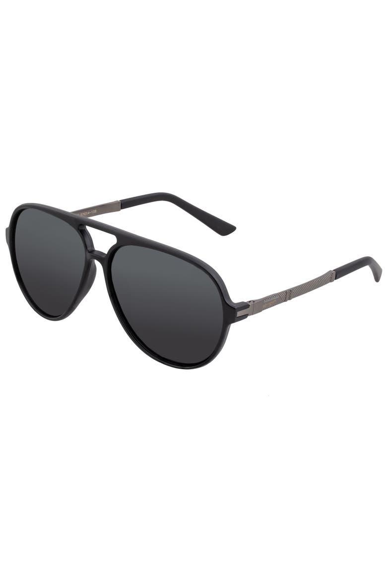 Spencer Polarized Sunglasses, Main, color, Matte Black/Black