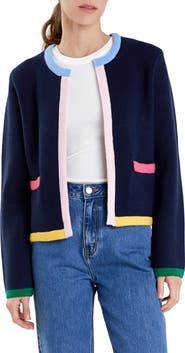 English Factory Colorblock Cardigan