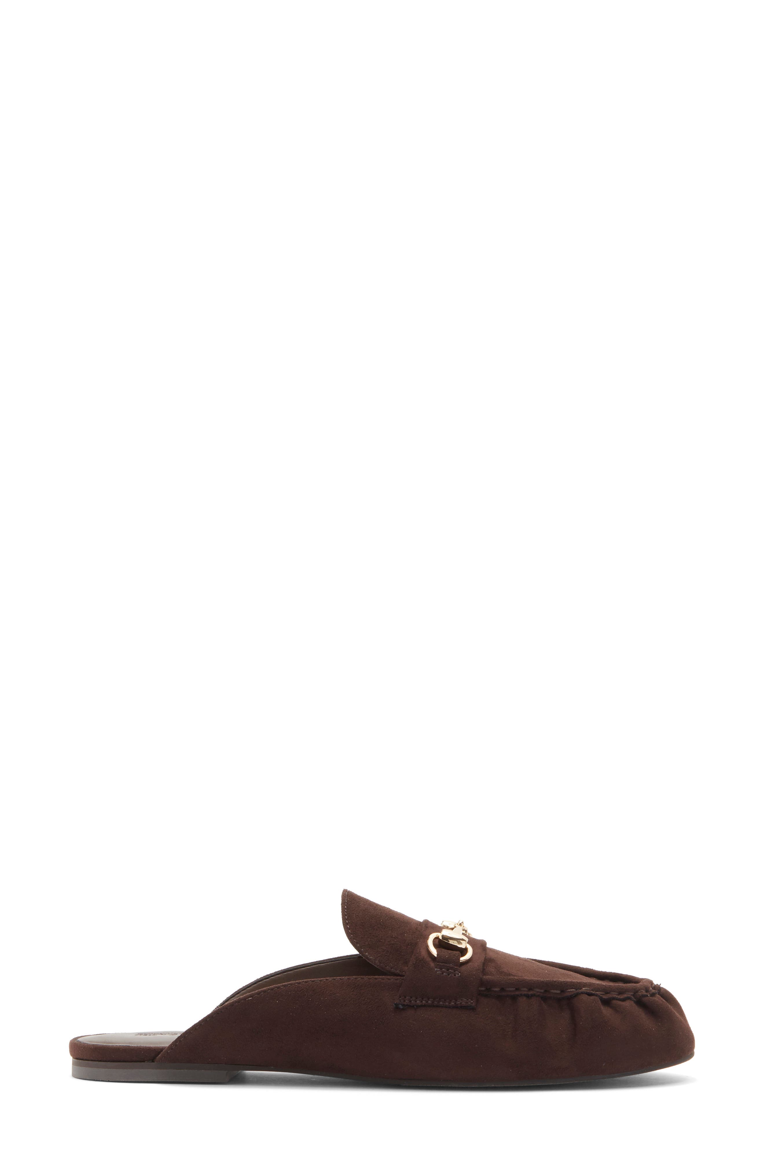 Meena Flat Mule, Alternate, color, BROWN CHOCOLATE