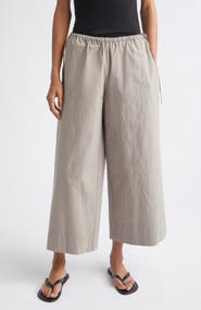 ST. AGNI Technical Wide Leg Organic Cotton Blend Pants