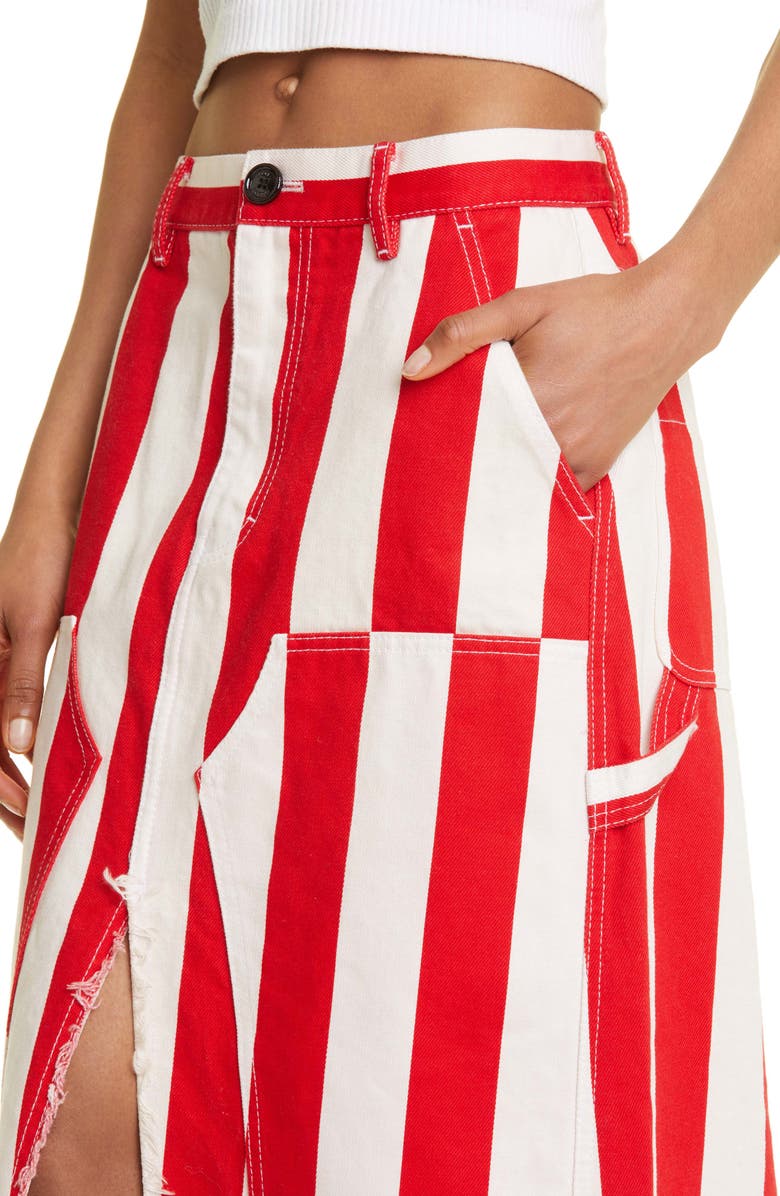 Meryll Rogge x Beni Bischof Long Workwear Skirt, Alternate, color, 