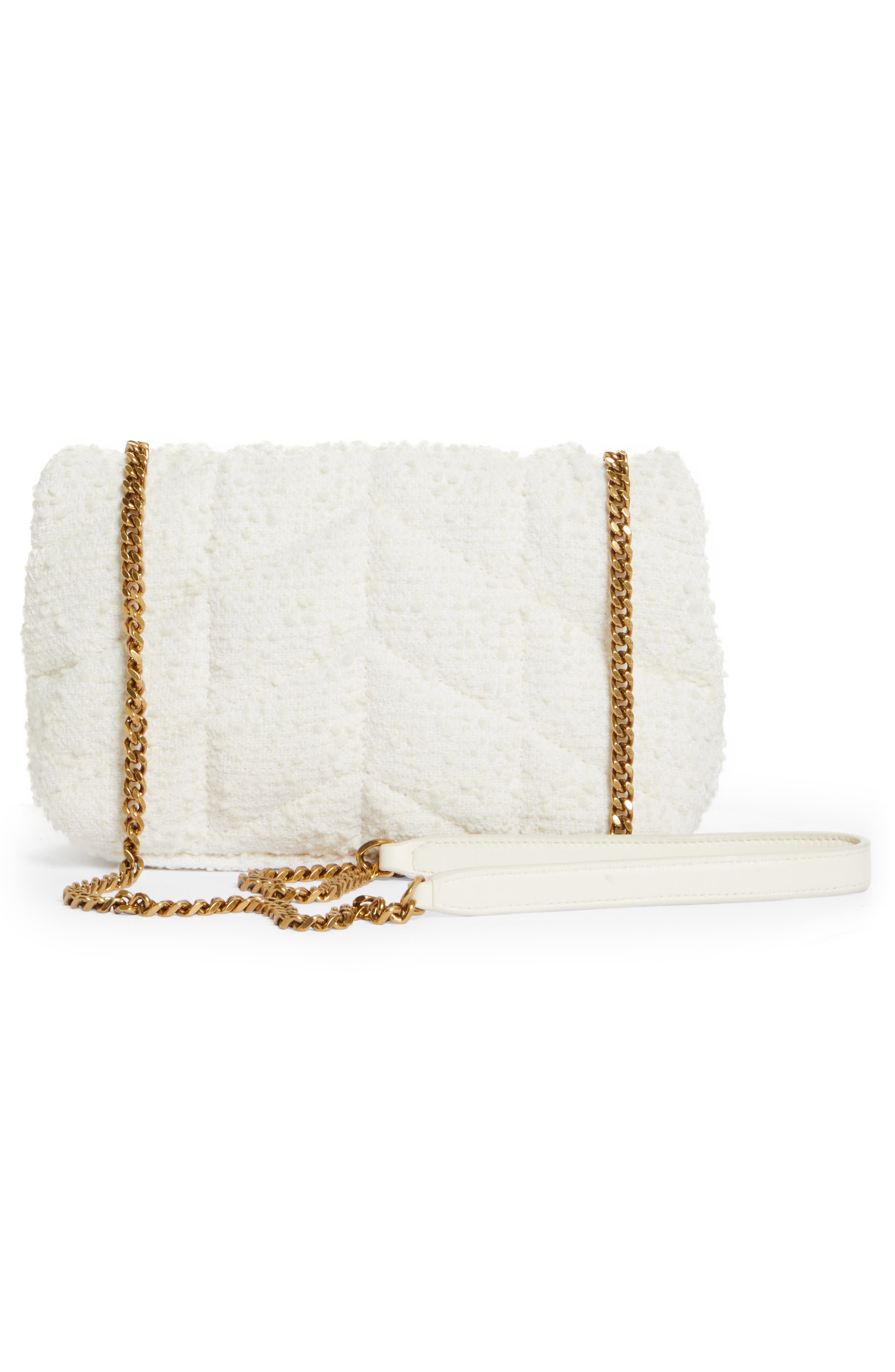 Toy Lou Bouclé Puffer Bag, Alternate, color, CRAIE/ CRAIE