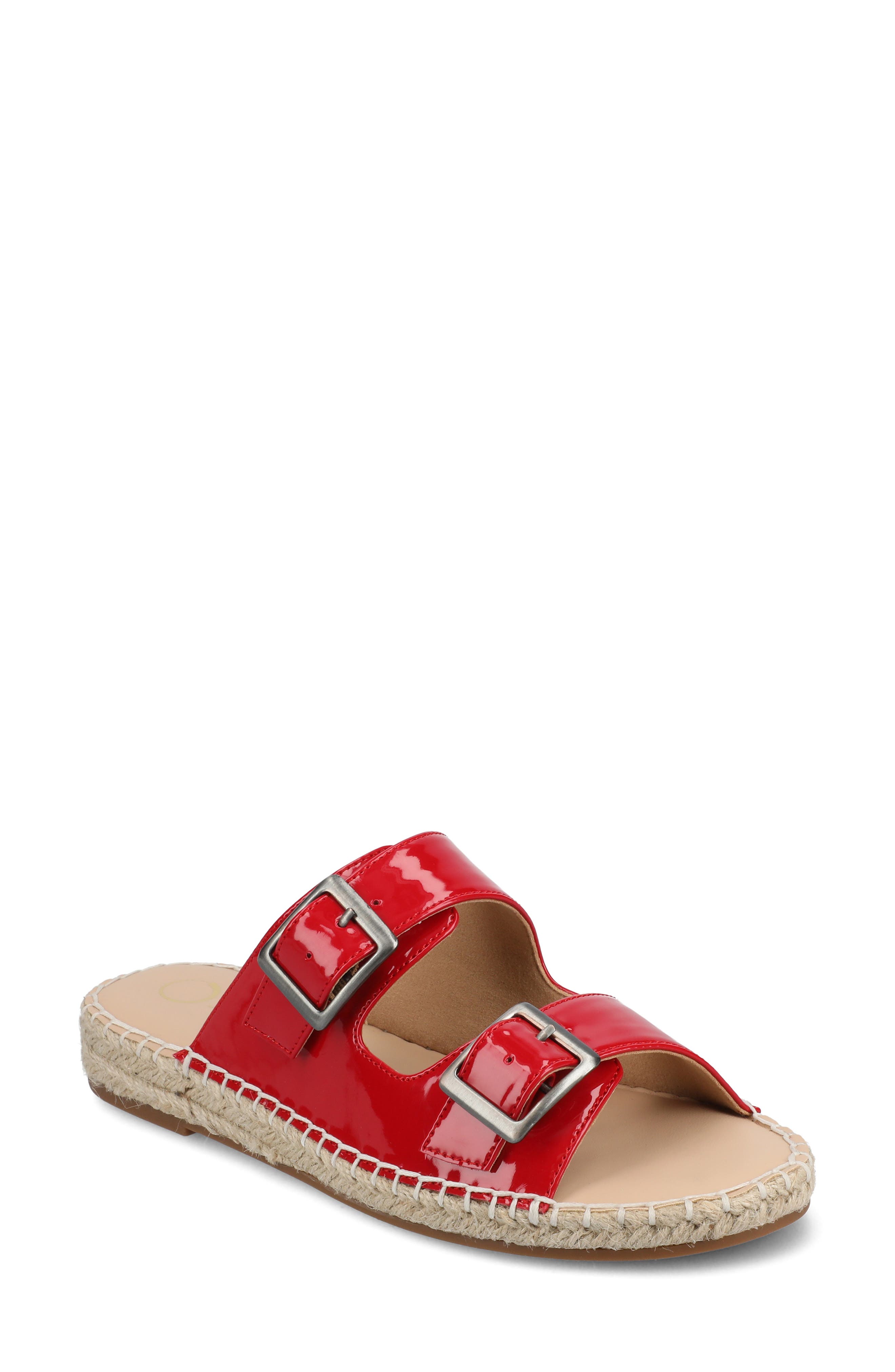 Tresah Espadrille Sandal, Main, color, PATENT/ RED