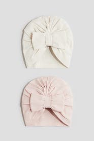 H&M 2-pack Knot-detail Hats