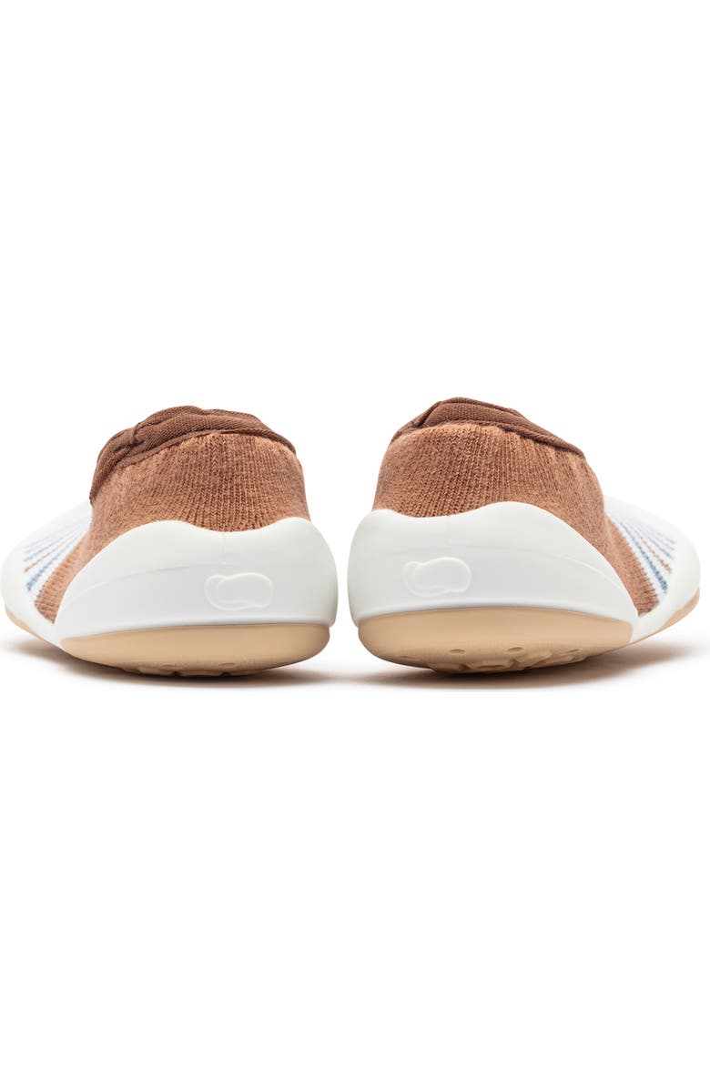 Komuello Toddler Sock Shoes Flat - Brown Stripe, Alternate, color, Brown Stripe