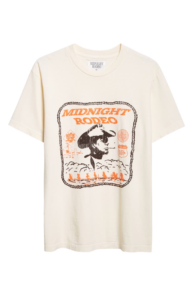 MIDNIGHT RODEO Western Graphic T-Shirt, Alternate, color, Cream