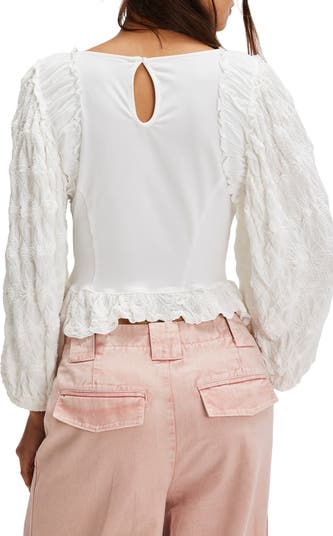Olivia Contrast Stitch Knit Top