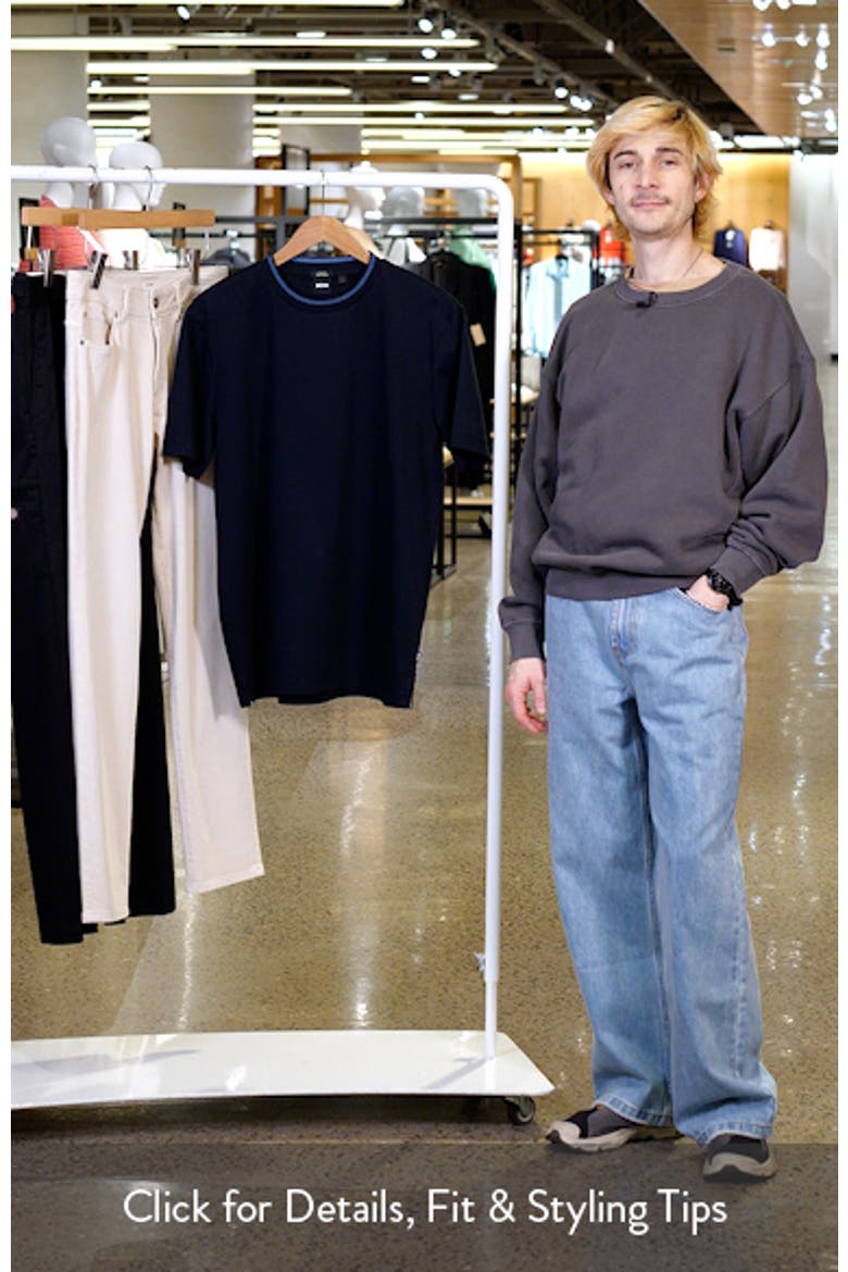 Tessler Tipped Cotton Crewneck T-Shirt video