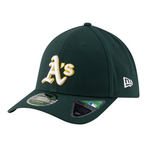 Men's New Era  Green Athletics Player Replica 39THIRTY M-Crown Flex Hat