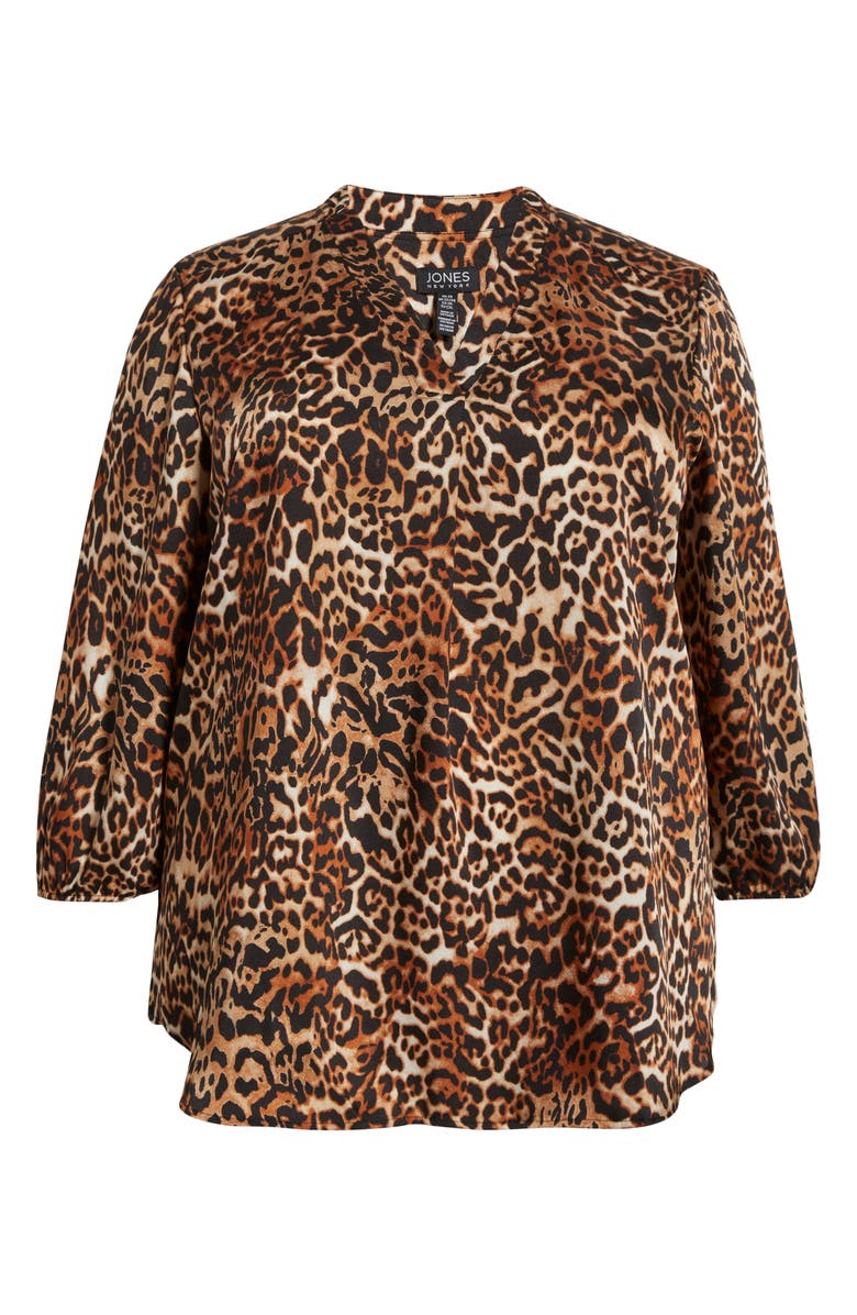 Jones New York V-Neck Tunic, Alternate, color, Jones Black Multi