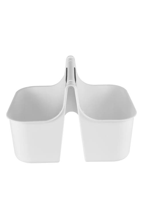 J&v Textiles J And V Textiles Portable Shower Caddy In White