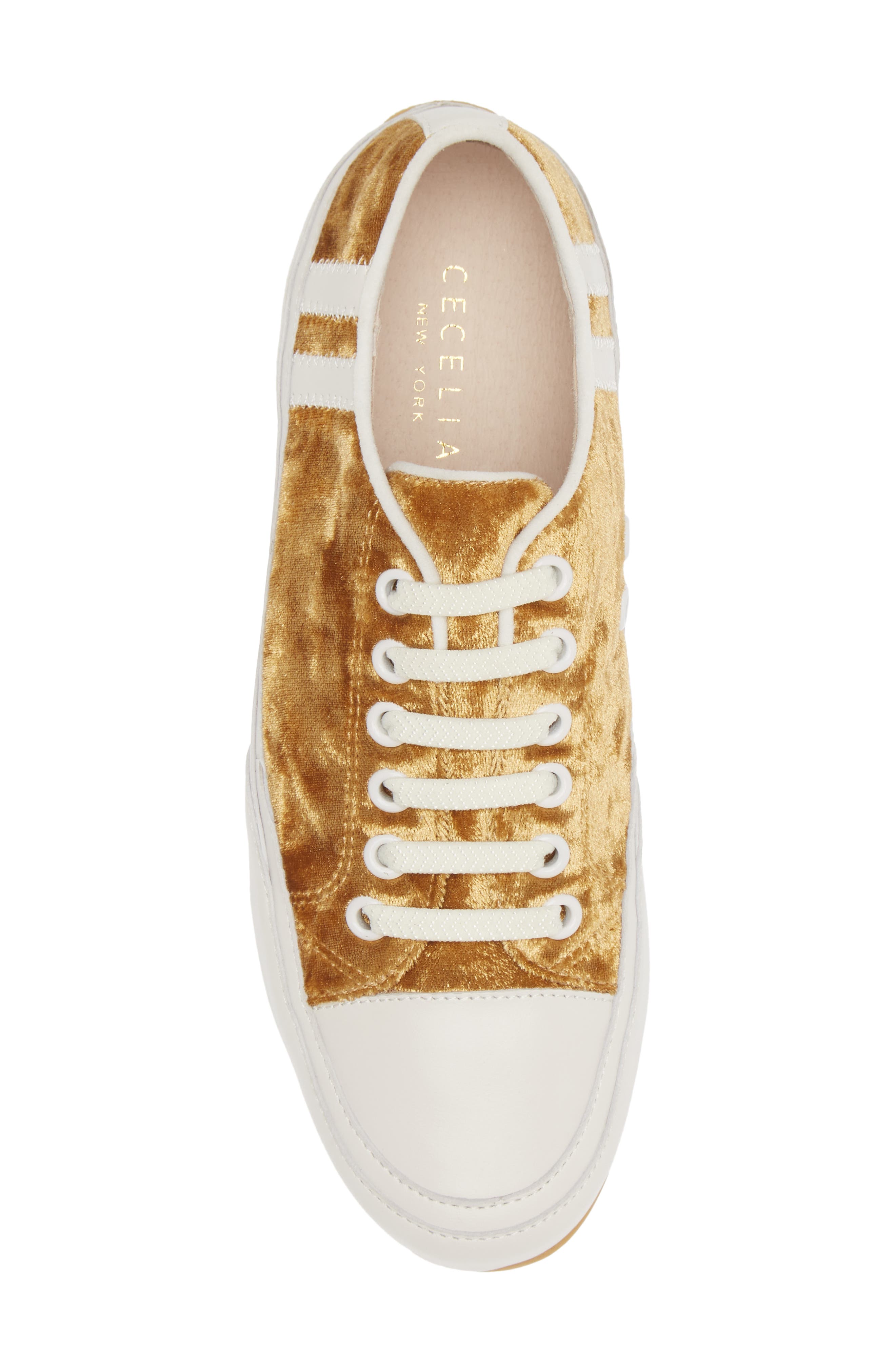 Rookie Sneaker, Alternate, color, GOLD VELVET