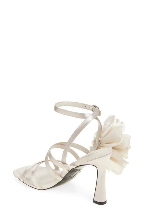 Karl Lagerfeld Paris Caela Rosette Sandal In Soft White