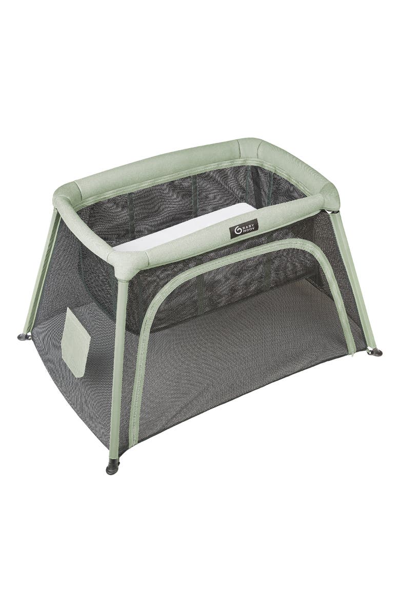 Babymoov Moov & Comfy 3-in-1 Travel Cot, Baby Crib & Playpen, Main, color, Sage