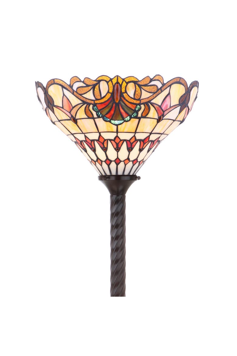 Davis Tiffany-Style 70" Torchiere LED Floor Lamp, Bronze, Main, color, Bronze