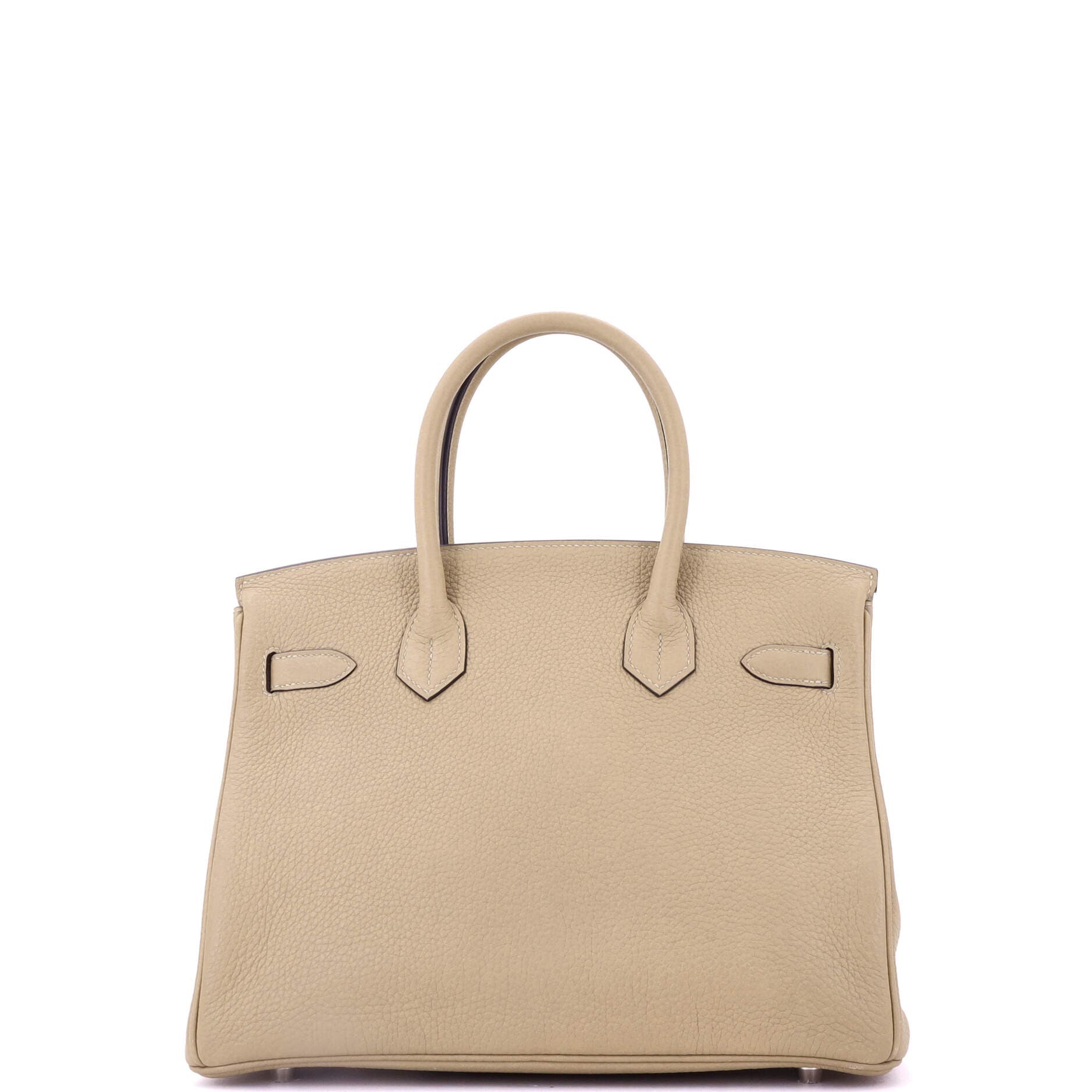 Pre-Owned Hermes Birkin Handbag Light Clemence with Palladium Hardware 30, Alternate, color, 