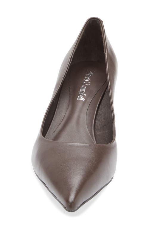 Jeffrey Campbell Miss Maam Pointed Toe Pump In Brown