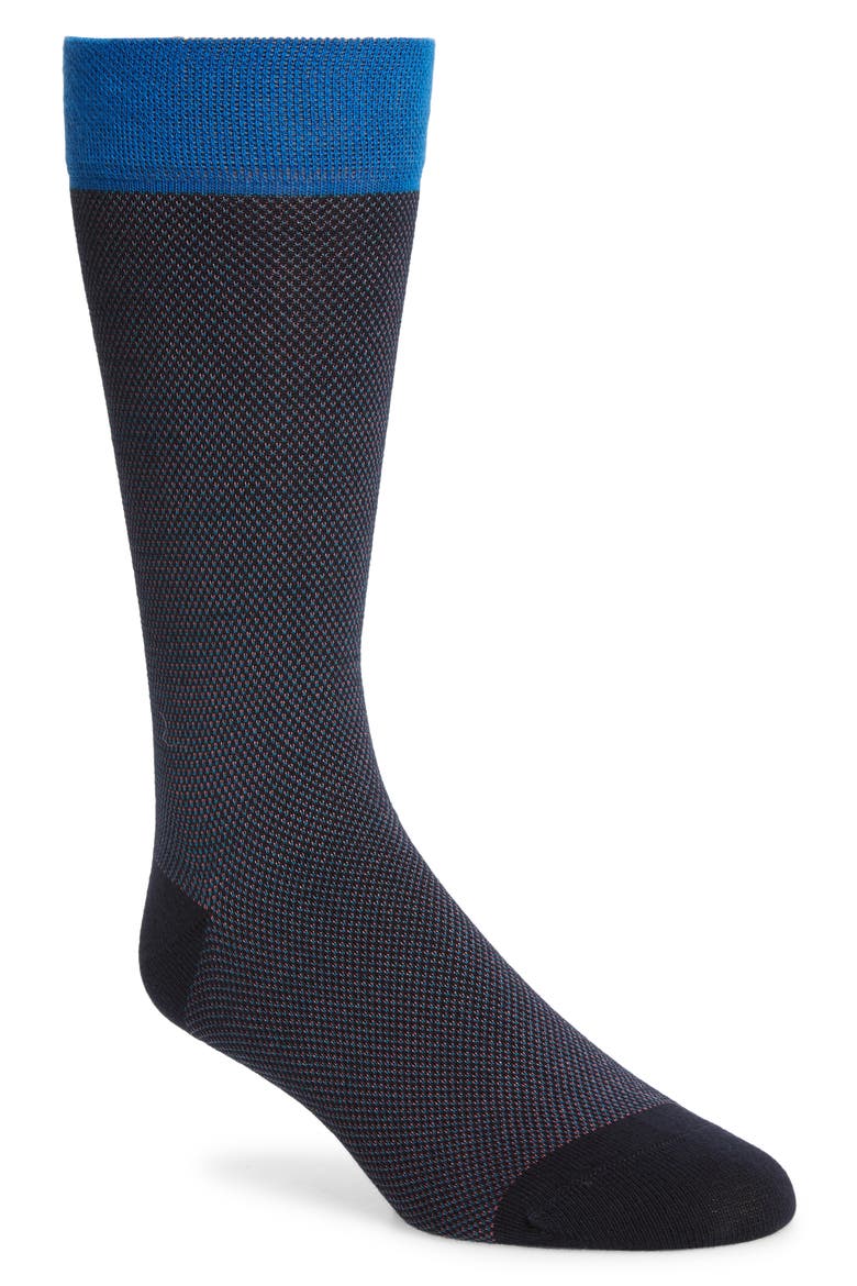 Textured Socks, Main, color, BLUE