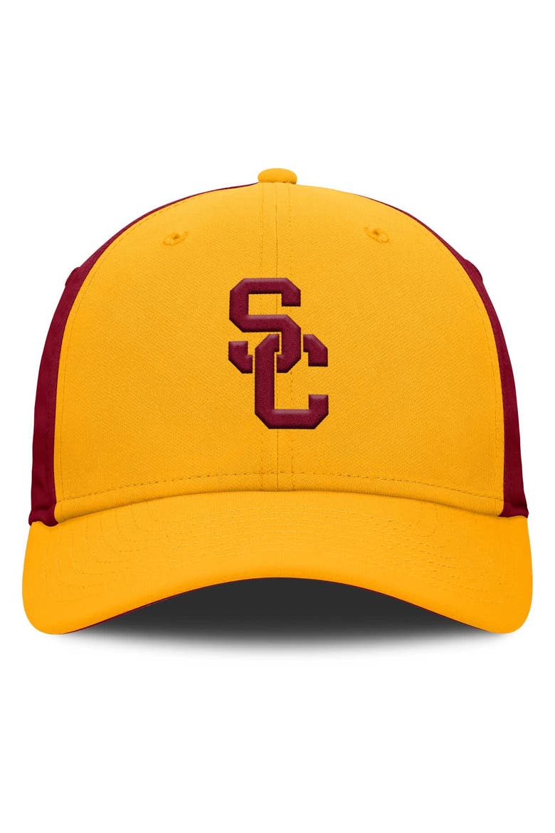 Men's Nike Gold/Cardinal USC Trojans 2025 Sideline Rise Local Performance Flex Hat, Alternate, color, Gold