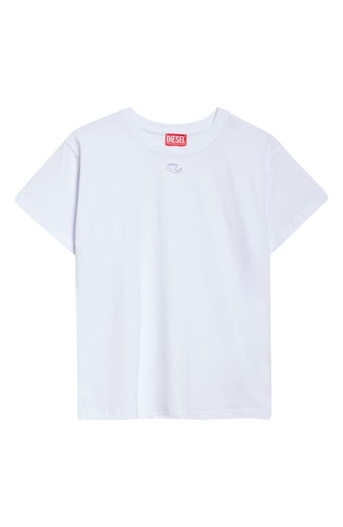 Diesel White T-marey T-shirt In White
