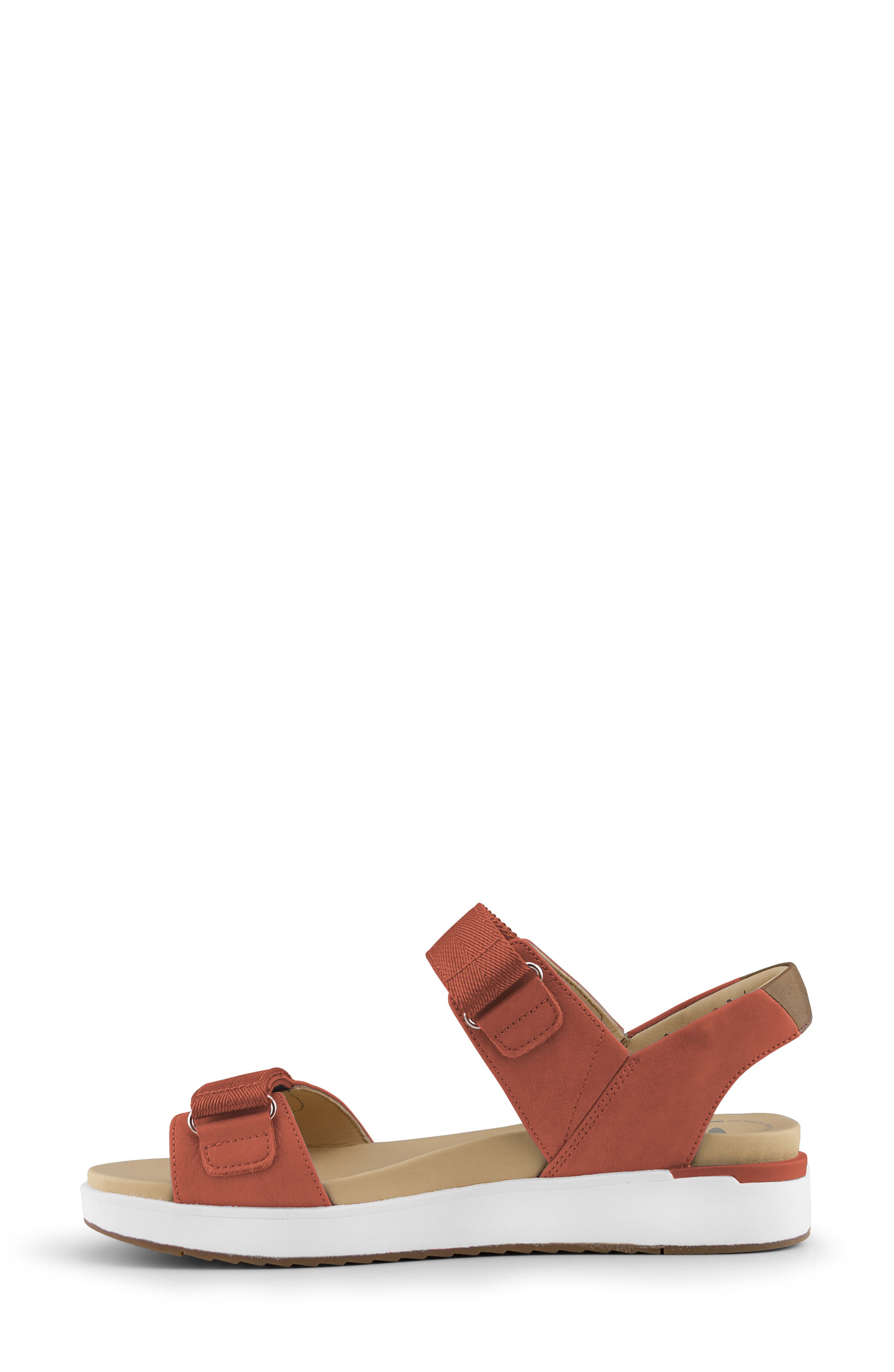 Piza Hands-Free Sandal, Alternate, color, ORANGE LEATHER