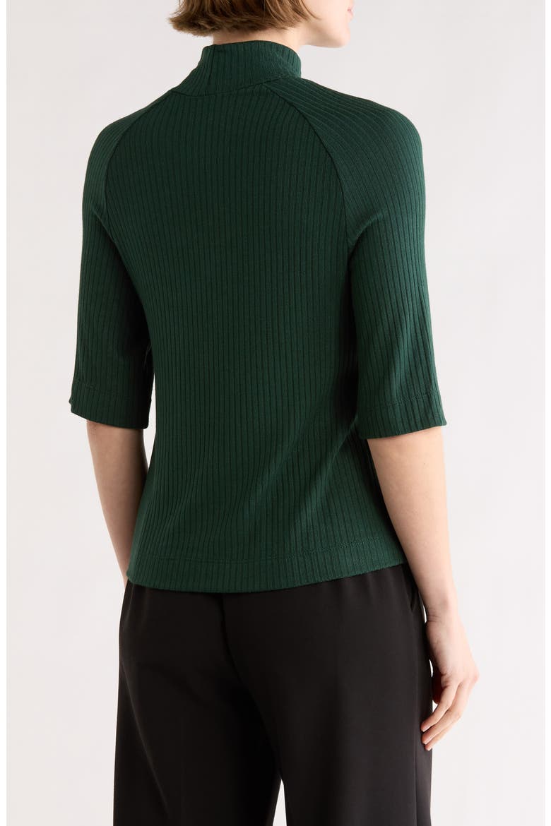 Mock Neck Short Sleeve Sweater, Alternate, color, AVENTURINE