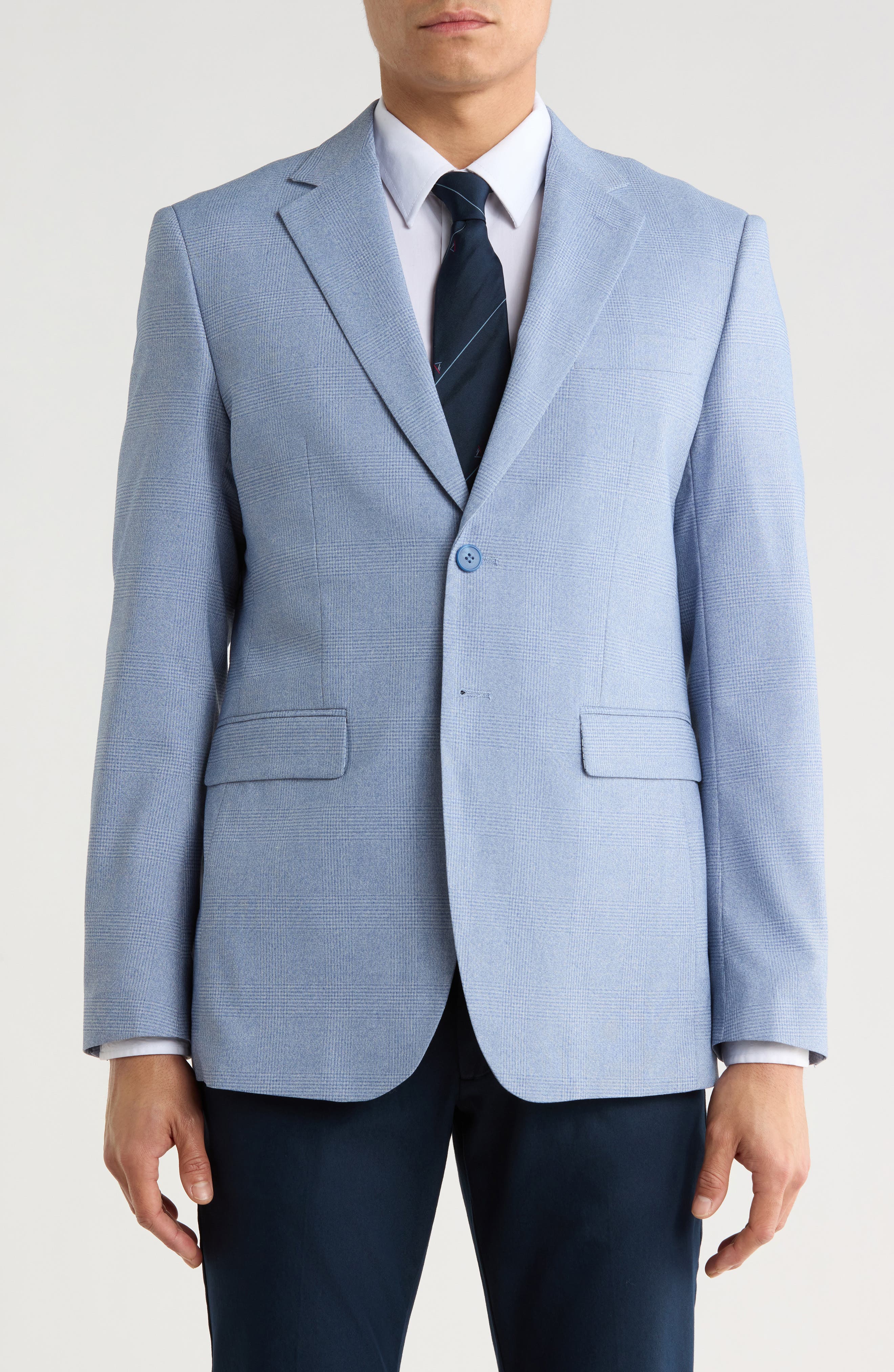 Tahari Slim Fit Plaid Sport Coat