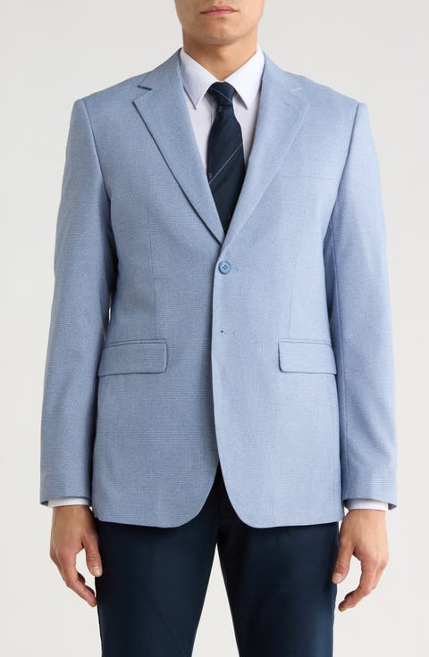 Slim Fit Plaid Sport Coat