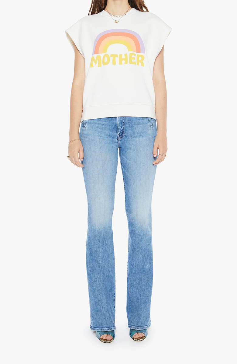 MOTHER The Drop Square Graphic Muscle Tee, Alternate, color, Over Mother