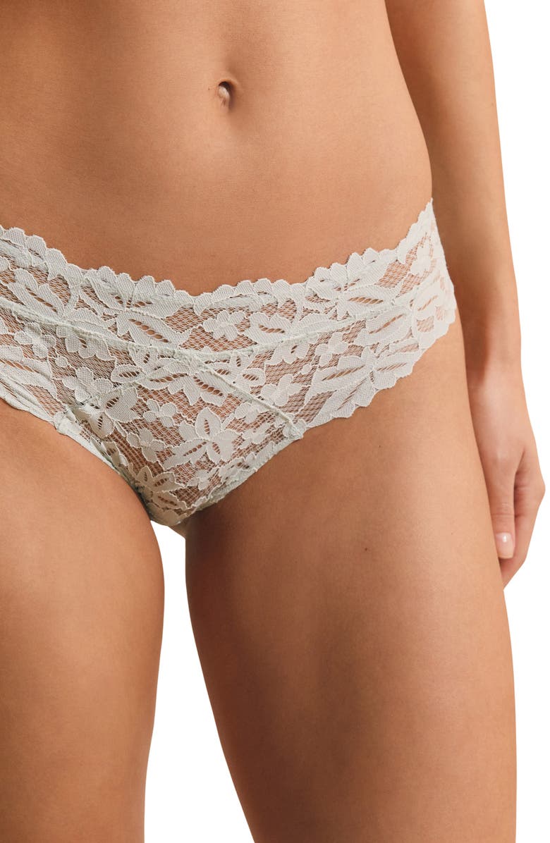 Etam Legende Lace Panties, Alternate, color, Blue Green