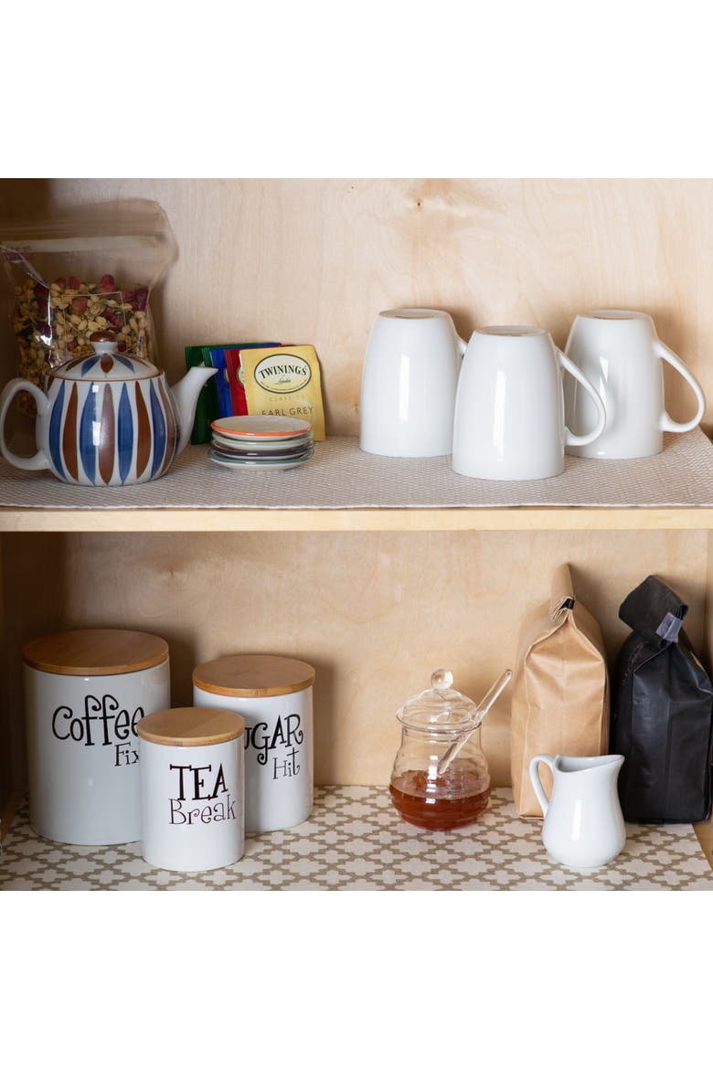 Lattice Print Reusable Shelf Liner Set/2, Alternate, color, Cream