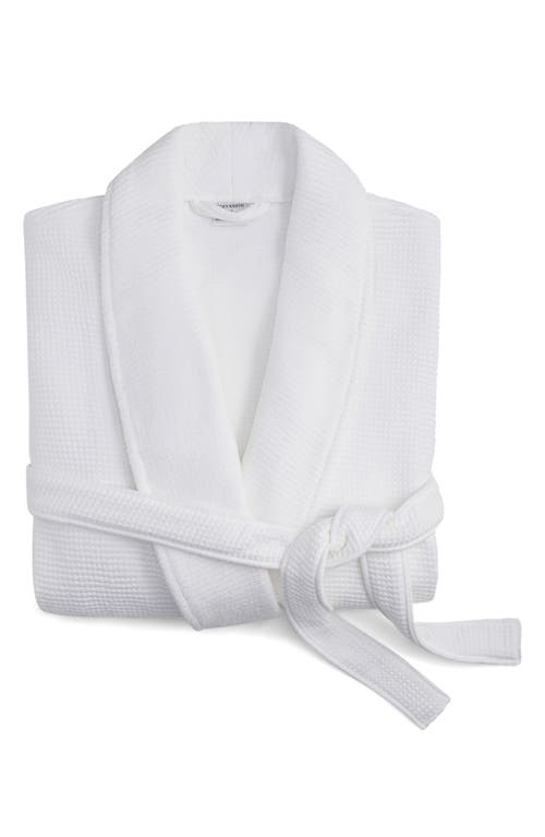 Cozy Earth Waffle Terry Robe In White