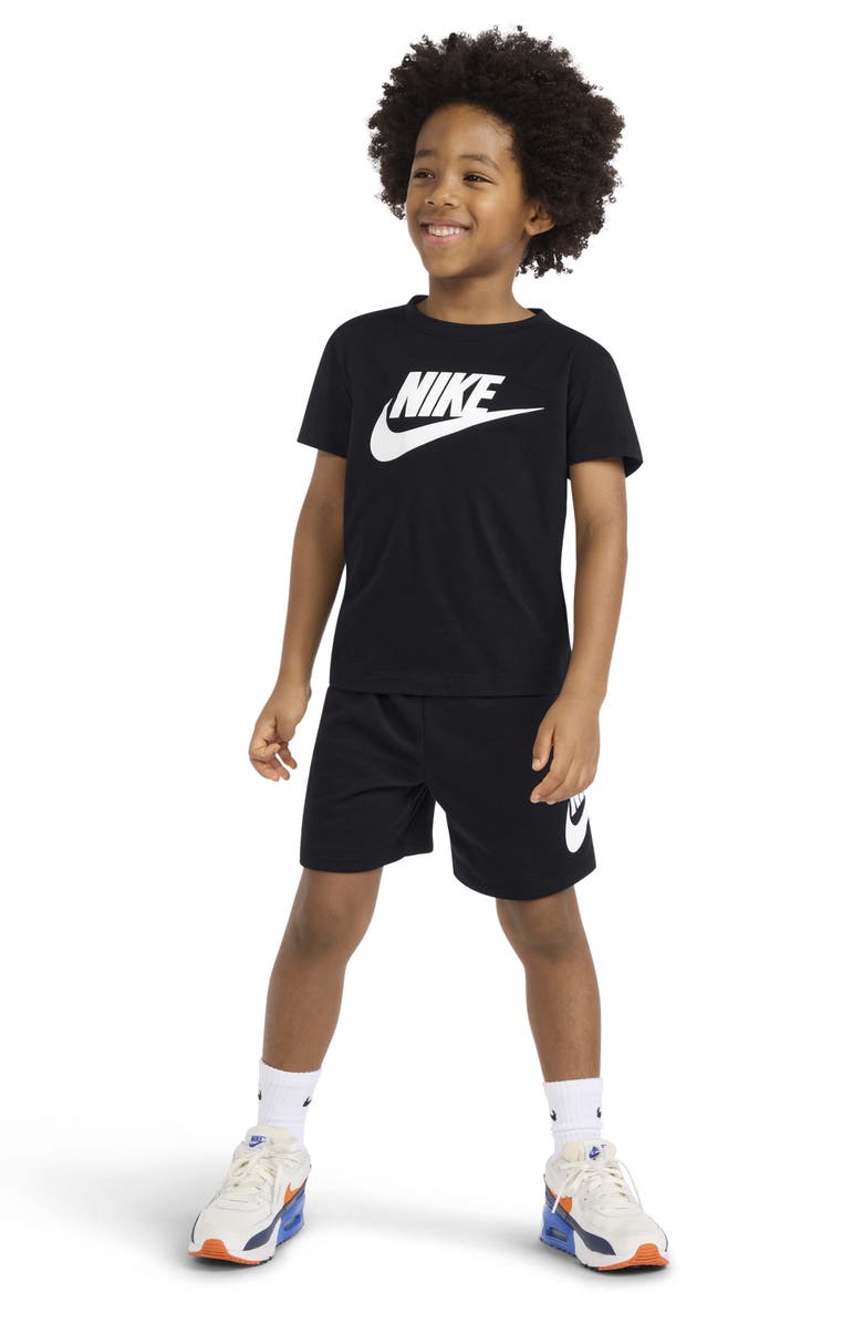 Nike Kids' Club Logo Graphic T-Shirt & Shorts Set, Alternate, color, Black