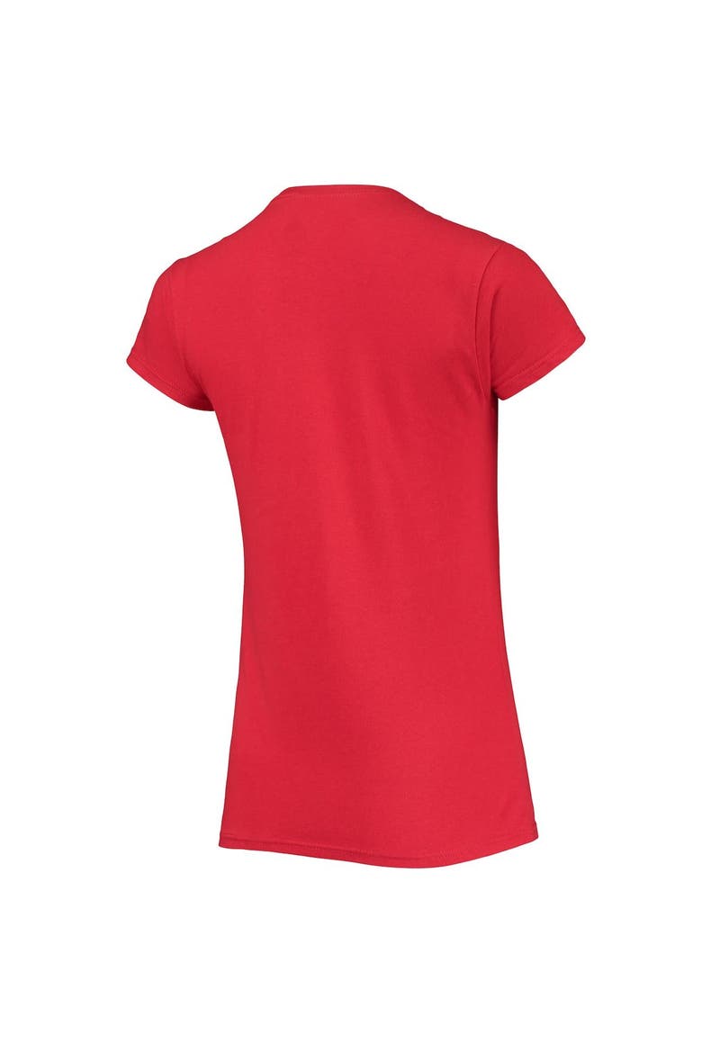 Women's Stitches Red Kansas City Monarchs Negro League Logo T-Shirt, Alternate, color, Red