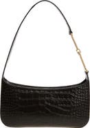 TOM FORD Small Arc Croc Embossed Leather Shoulder Bag