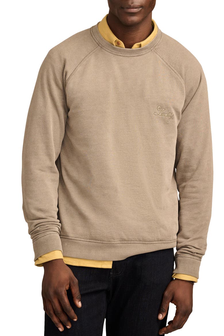 Logo Fleece Sweatshirt, Main, color, VETIVER
