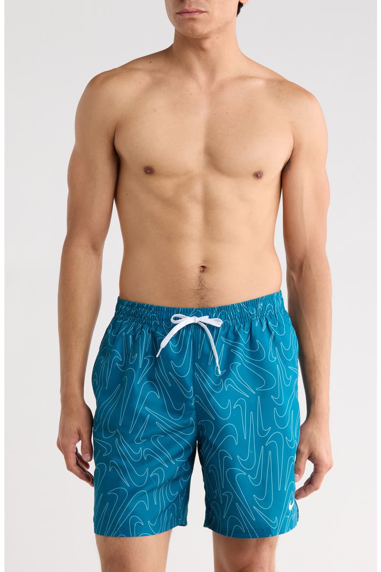 7-Inch Volley Swim Shorts, Main, color, GREEN ABYSS