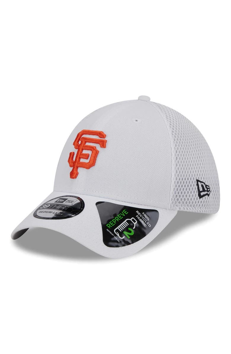 New Era Men's New Era White San Francisco Giants REPREVE Neo 39THIRTY Flex Hat, Main, color, White