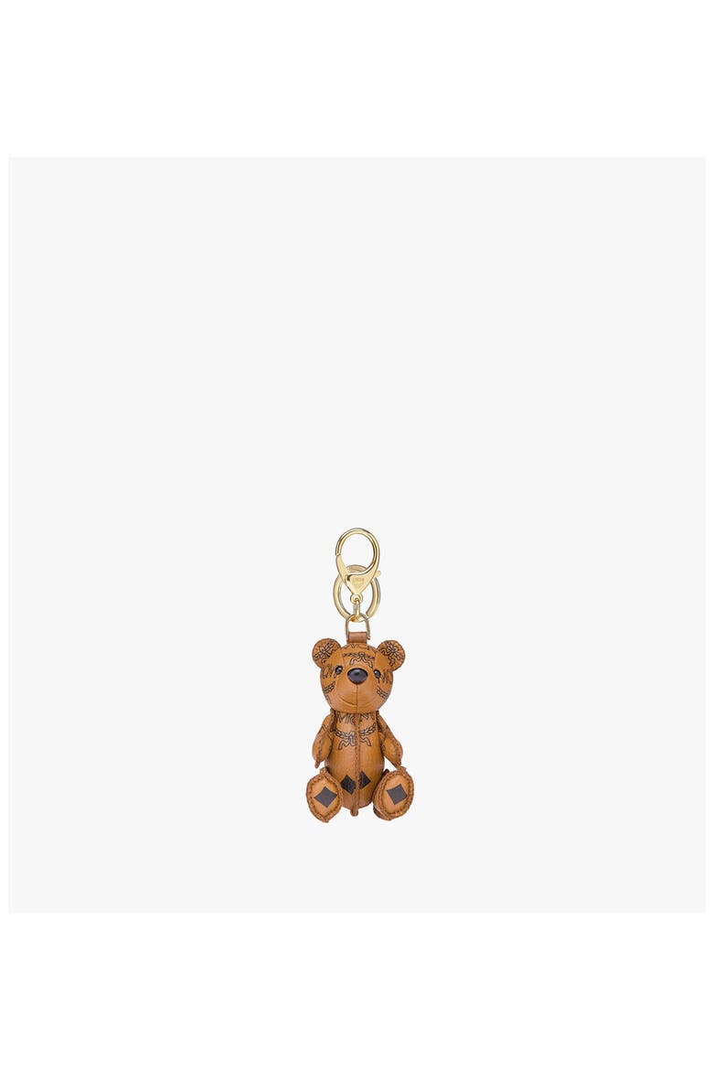 Park Bear Charm in Visetos, Main, color, Cognac